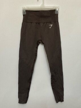 Gymshark Vital Seamless Leggings Dark Brown Size Small Workout Gym Athleisure